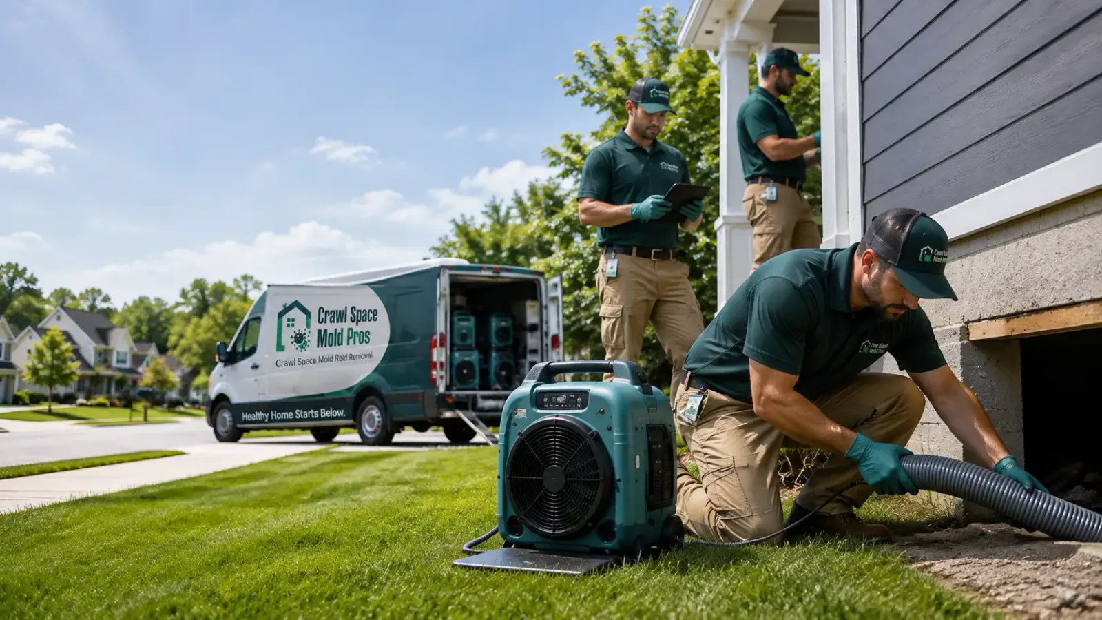 Crawl Space Mold Removal in New London, MN